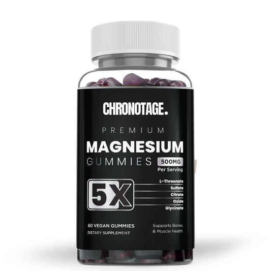 Magnesium Complex Gummies with L-Threonate, Glycinate, Citrate, Sulfate, and Oxide